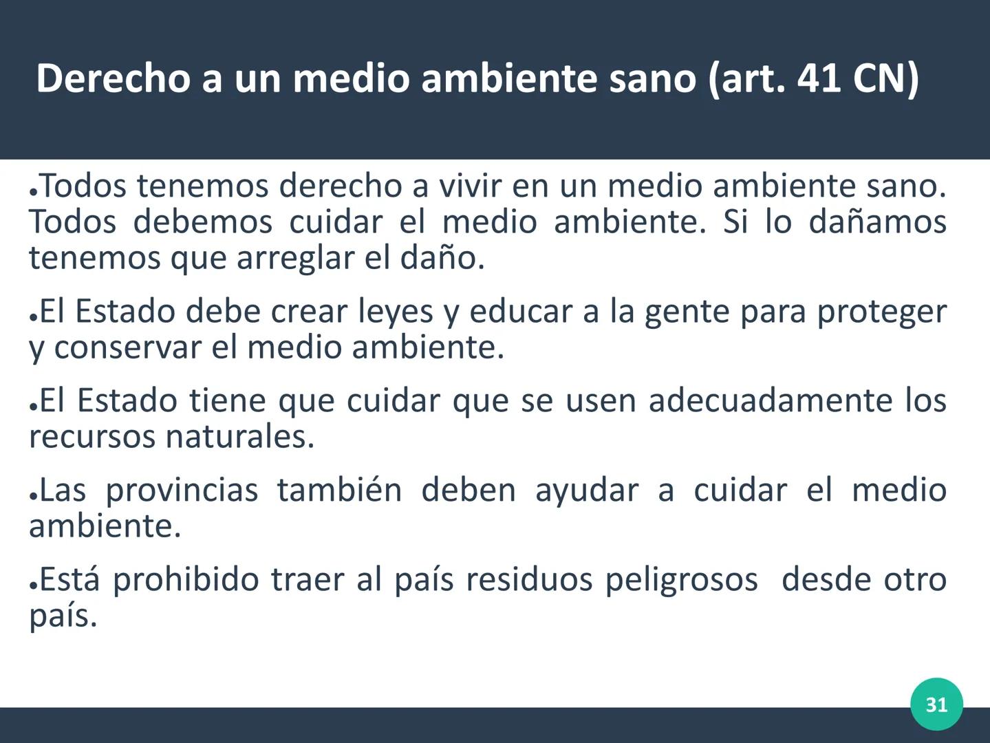 La Constitución Nacional
.La Constitución argentina es una ley escrita dividida en tres
partes:
.Preámbulo, primera parte y segunda parte.
.