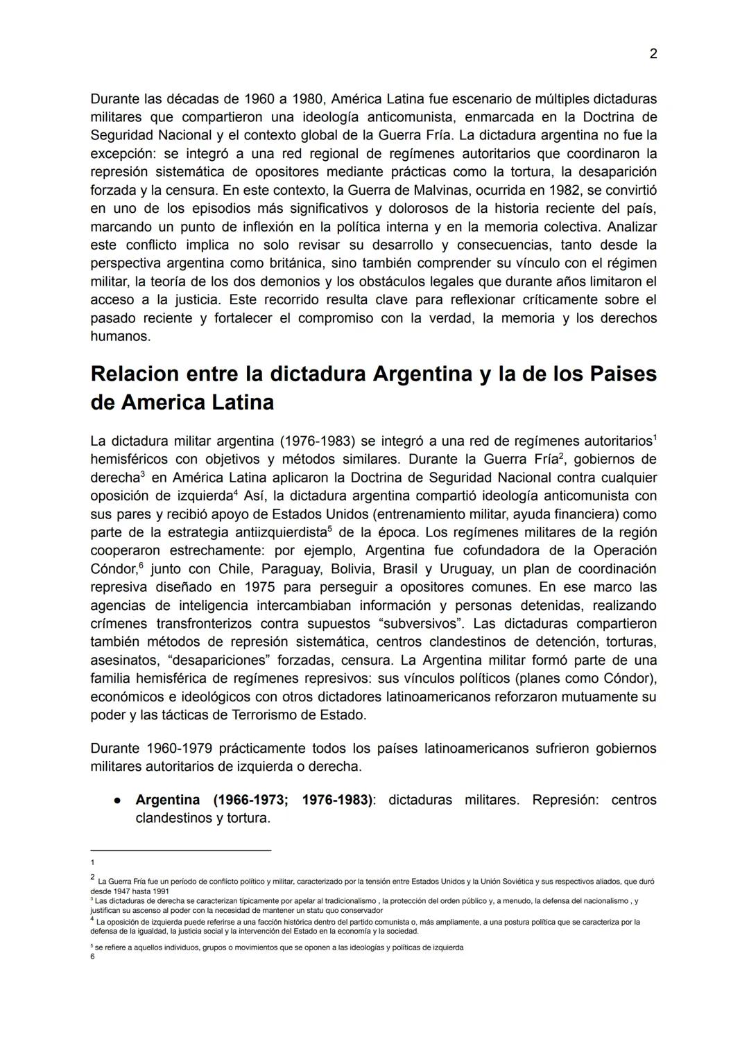 Trabajo de investigación con defensa oral:
Dictaduras de Latinoamérica.
Fecha de entrega: 23/06
Grupo: Marré, Di Salvo, Liendo y Labollita.