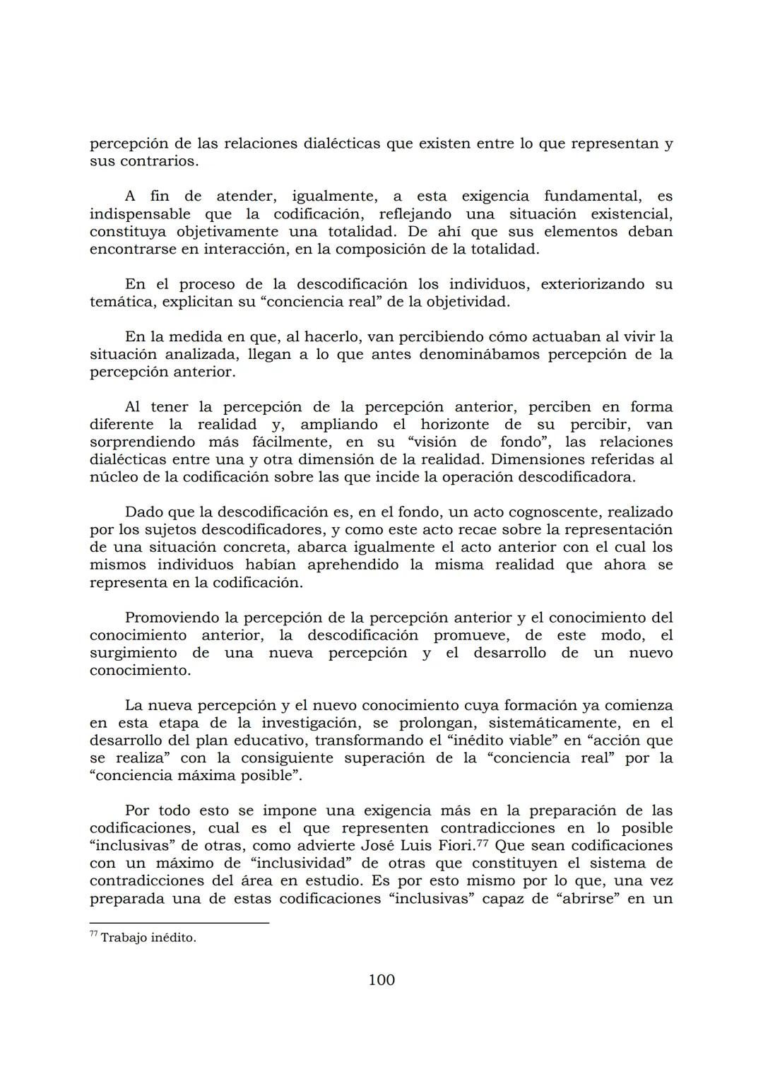 # PEDAGOGÍA DEL OPRIMIDO
Paulo Freire
1 INDICE
APRENDER A DECIR SU PALABRA. EL MÉTODO DE ALFABETIZACIÓN DEL
PROFESOR PAULO FREIRE, por ER