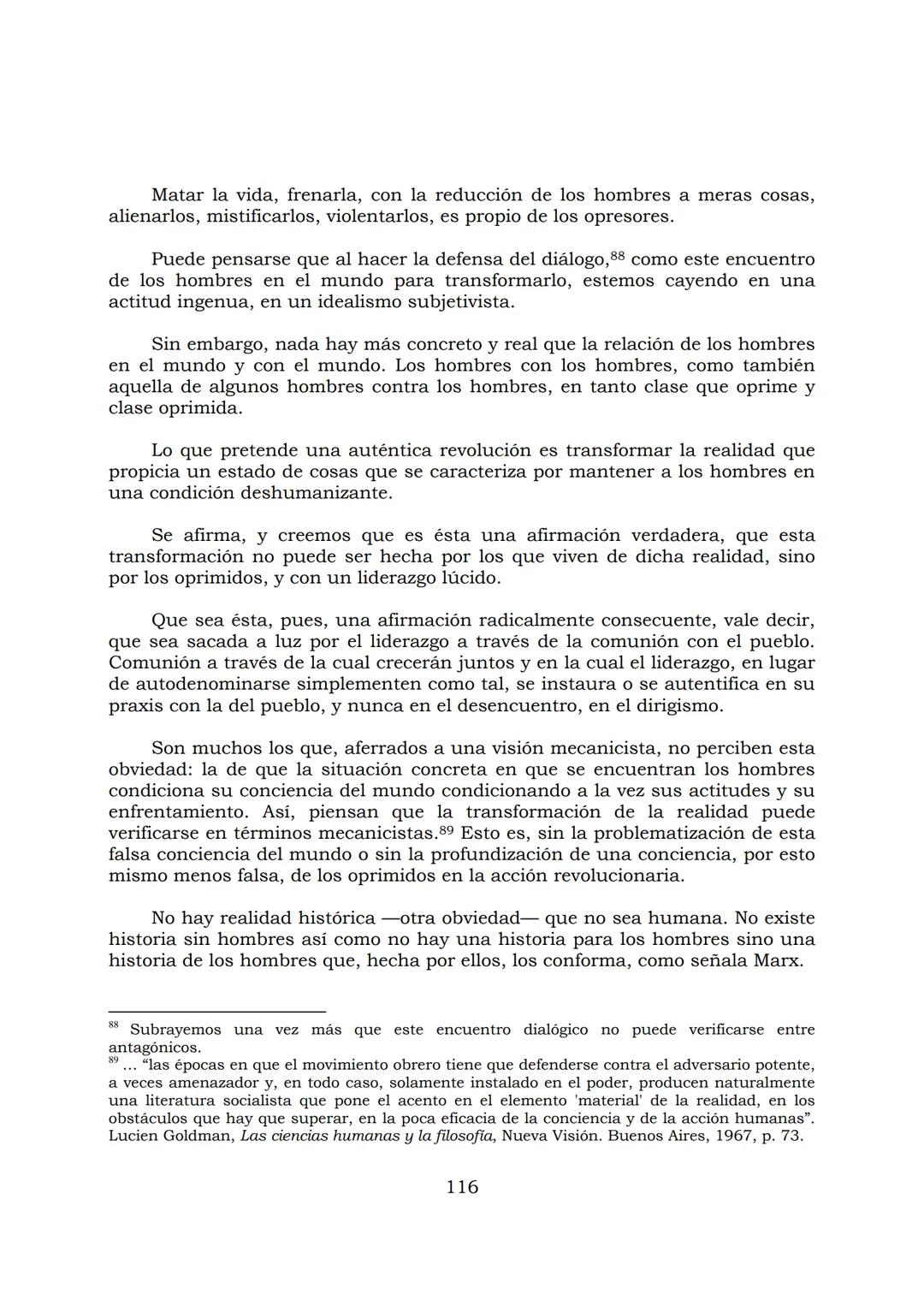 # PEDAGOGÍA DEL OPRIMIDO
Paulo Freire
1 INDICE
APRENDER A DECIR SU PALABRA. EL MÉTODO DE ALFABETIZACIÓN DEL
PROFESOR PAULO FREIRE, por ER