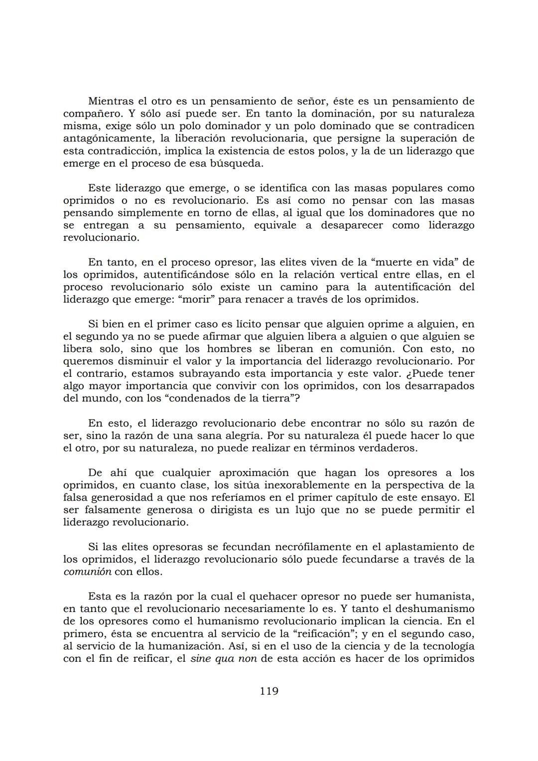 # PEDAGOGÍA DEL OPRIMIDO
Paulo Freire
1 INDICE
APRENDER A DECIR SU PALABRA. EL MÉTODO DE ALFABETIZACIÓN DEL
PROFESOR PAULO FREIRE, por ER