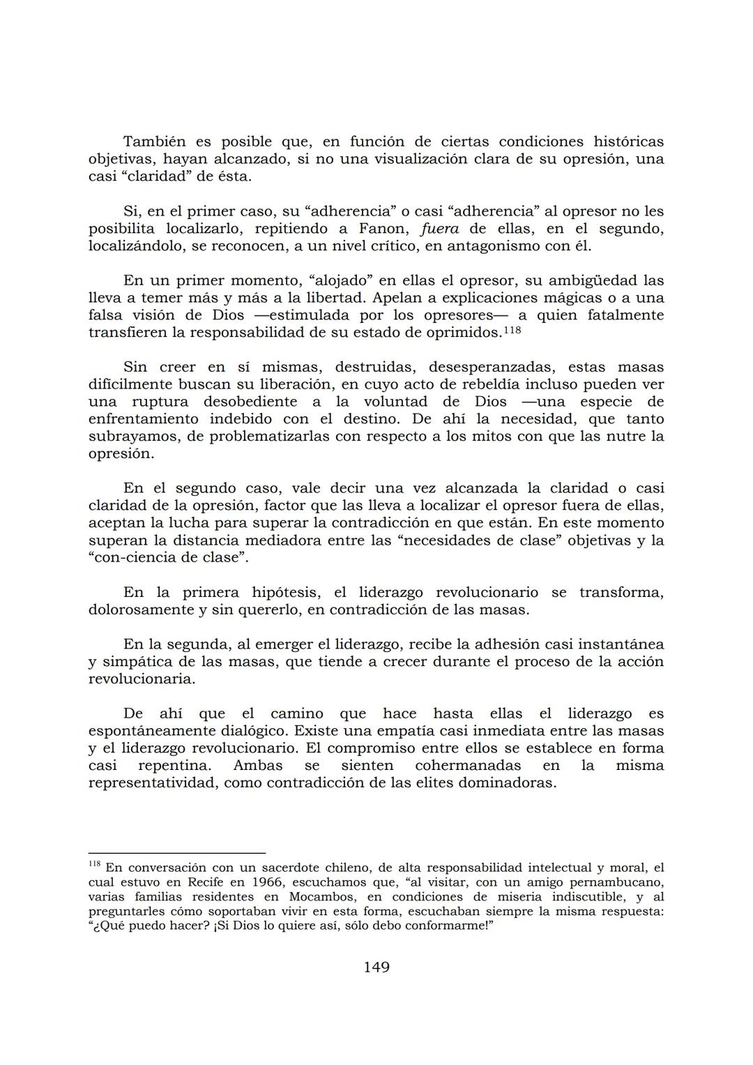 # PEDAGOGÍA DEL OPRIMIDO
Paulo Freire
1 INDICE
APRENDER A DECIR SU PALABRA. EL MÉTODO DE ALFABETIZACIÓN DEL
PROFESOR PAULO FREIRE, por ER