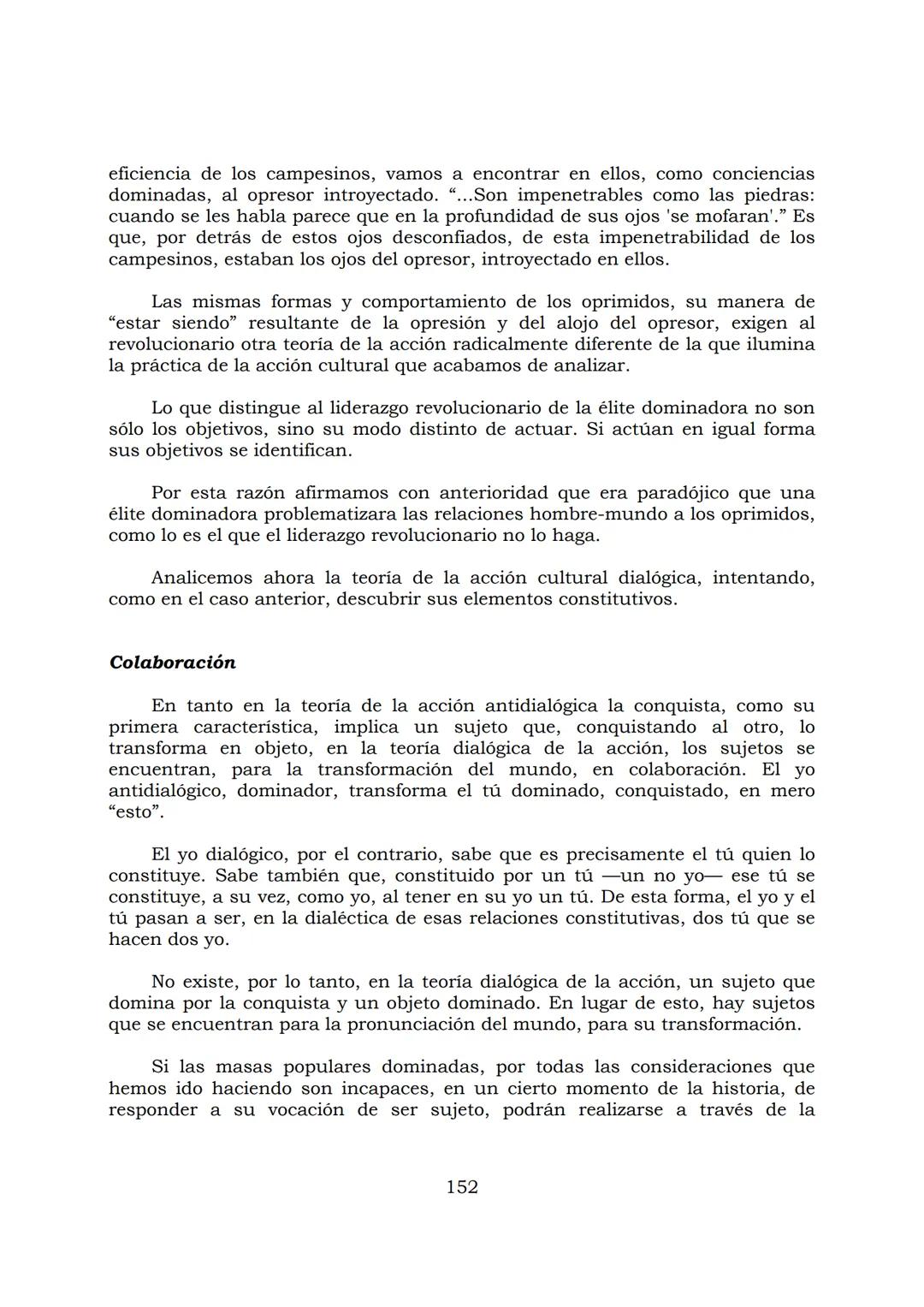 # PEDAGOGÍA DEL OPRIMIDO
Paulo Freire
1 INDICE
APRENDER A DECIR SU PALABRA. EL MÉTODO DE ALFABETIZACIÓN DEL
PROFESOR PAULO FREIRE, por ER