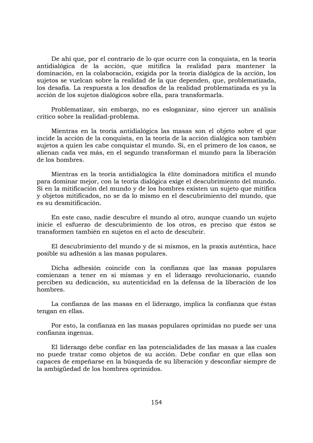 # PEDAGOGÍA DEL OPRIMIDO
Paulo Freire
1 INDICE
APRENDER A DECIR SU PALABRA. EL MÉTODO DE ALFABETIZACIÓN DEL
PROFESOR PAULO FREIRE, por ER