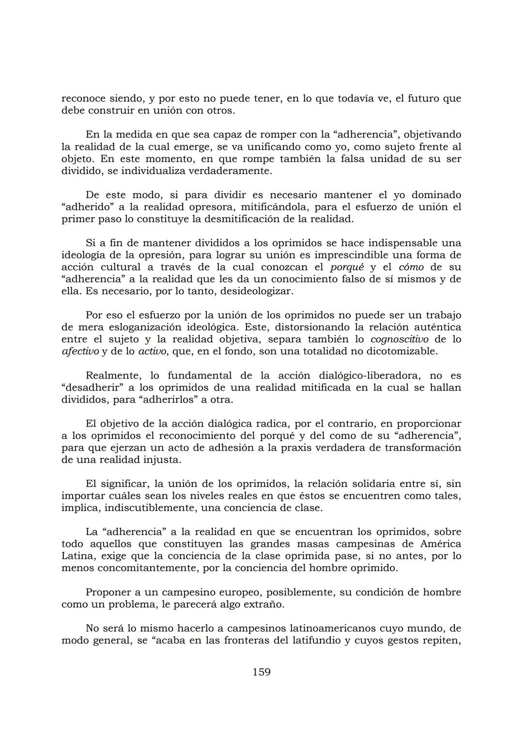 # PEDAGOGÍA DEL OPRIMIDO
Paulo Freire
1 INDICE
APRENDER A DECIR SU PALABRA. EL MÉTODO DE ALFABETIZACIÓN DEL
PROFESOR PAULO FREIRE, por ER