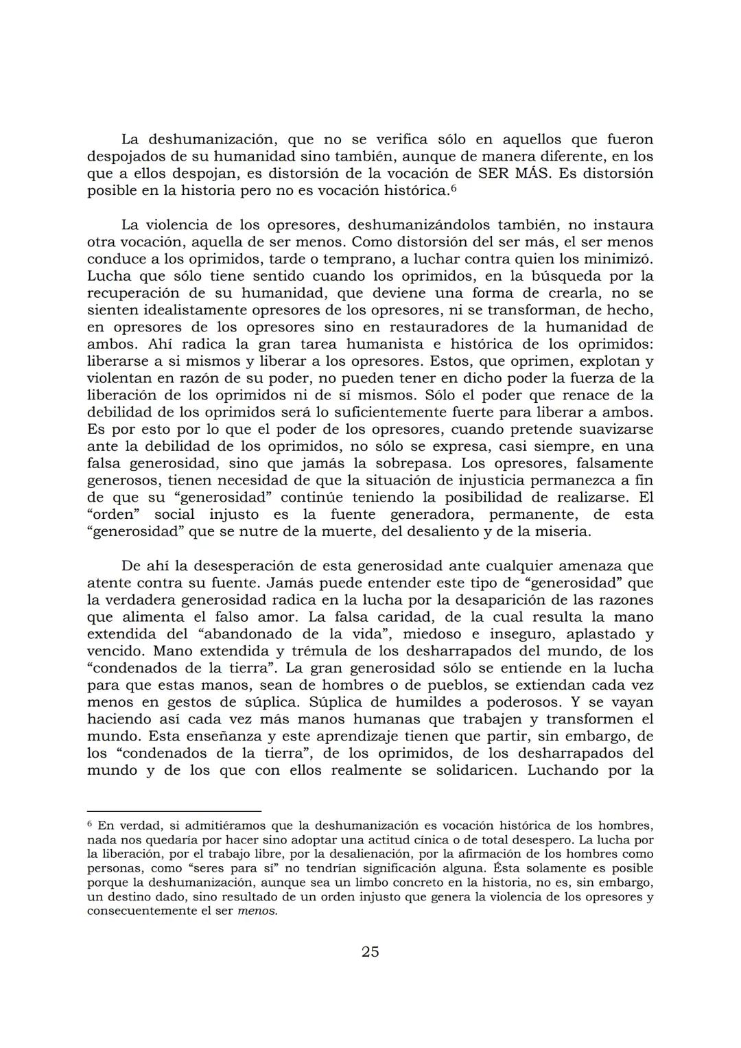 # PEDAGOGÍA DEL OPRIMIDO
Paulo Freire
1 INDICE
APRENDER A DECIR SU PALABRA. EL MÉTODO DE ALFABETIZACIÓN DEL
PROFESOR PAULO FREIRE, por ER