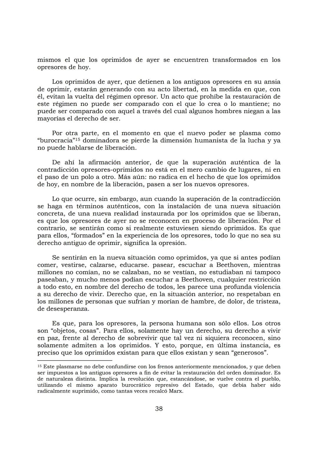 # PEDAGOGÍA DEL OPRIMIDO
Paulo Freire
1 INDICE
APRENDER A DECIR SU PALABRA. EL MÉTODO DE ALFABETIZACIÓN DEL
PROFESOR PAULO FREIRE, por ER