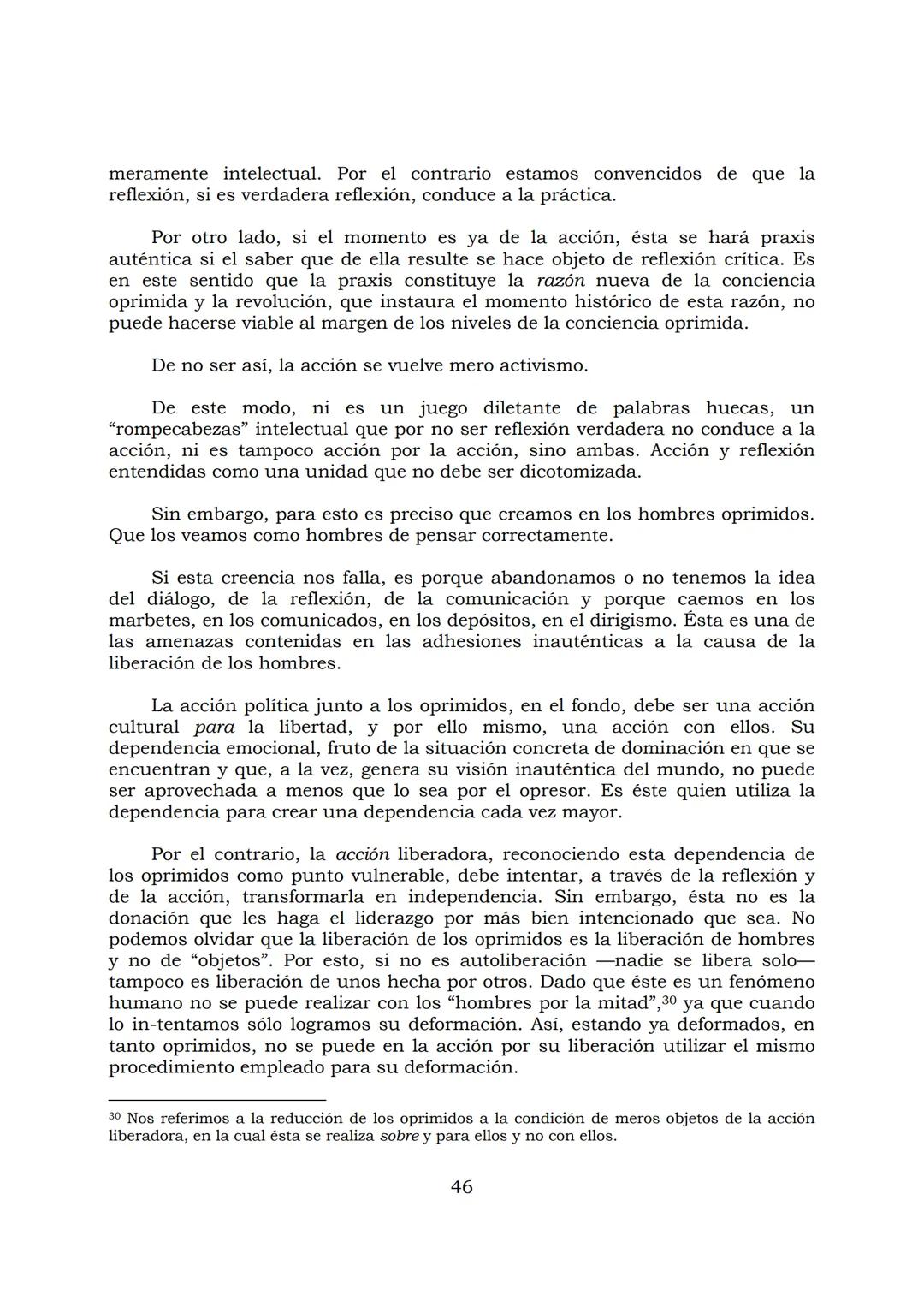 # PEDAGOGÍA DEL OPRIMIDO
Paulo Freire
1 INDICE
APRENDER A DECIR SU PALABRA. EL MÉTODO DE ALFABETIZACIÓN DEL
PROFESOR PAULO FREIRE, por ER