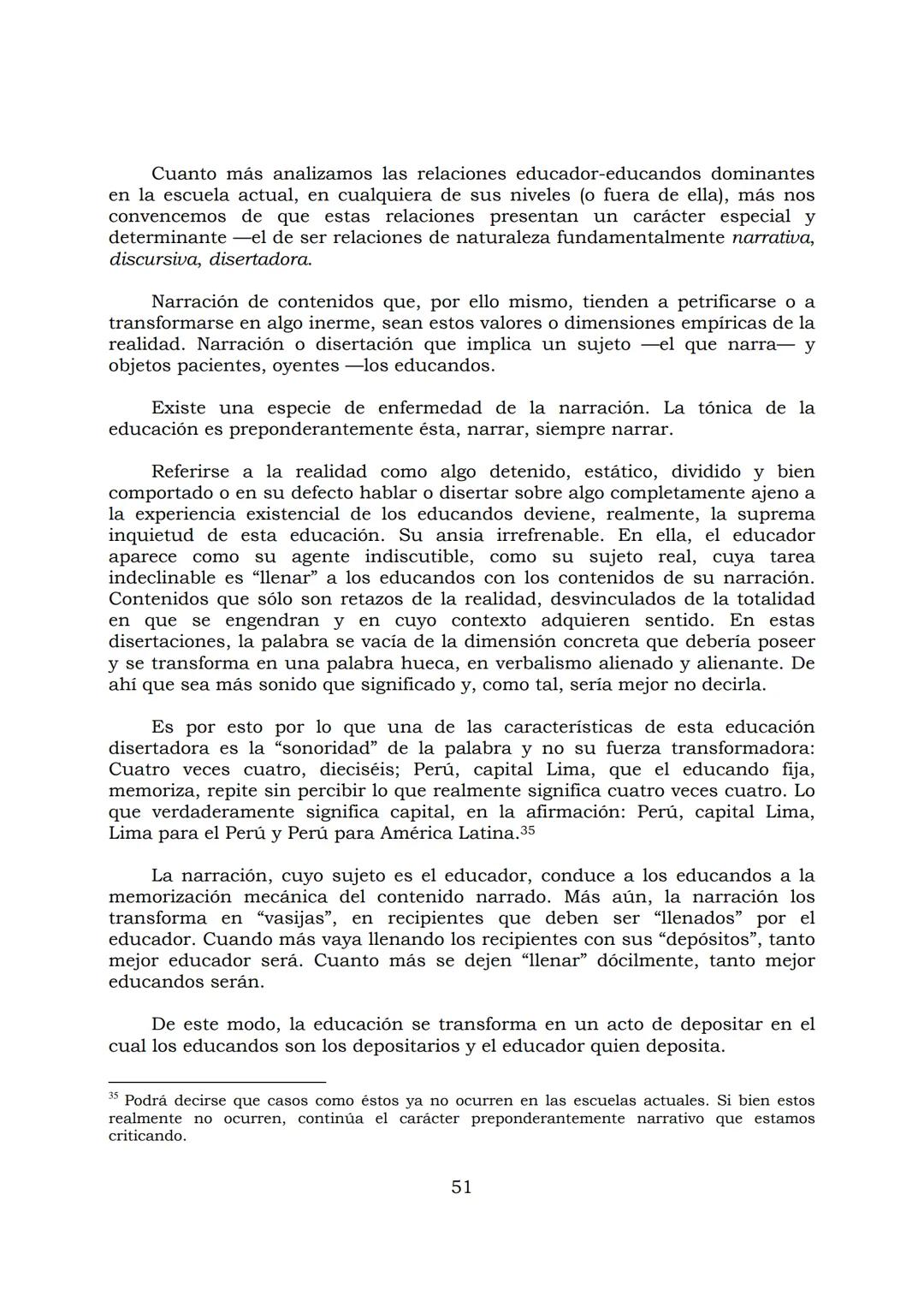 # PEDAGOGÍA DEL OPRIMIDO
Paulo Freire
1 INDICE
APRENDER A DECIR SU PALABRA. EL MÉTODO DE ALFABETIZACIÓN DEL
PROFESOR PAULO FREIRE, por ER