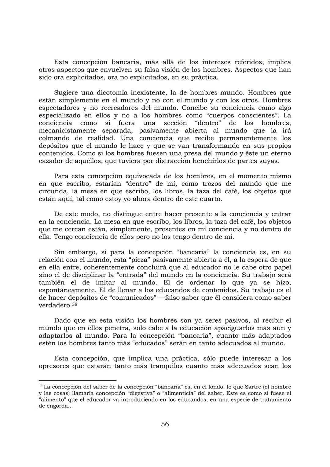 # PEDAGOGÍA DEL OPRIMIDO
Paulo Freire
1 INDICE
APRENDER A DECIR SU PALABRA. EL MÉTODO DE ALFABETIZACIÓN DEL
PROFESOR PAULO FREIRE, por ER