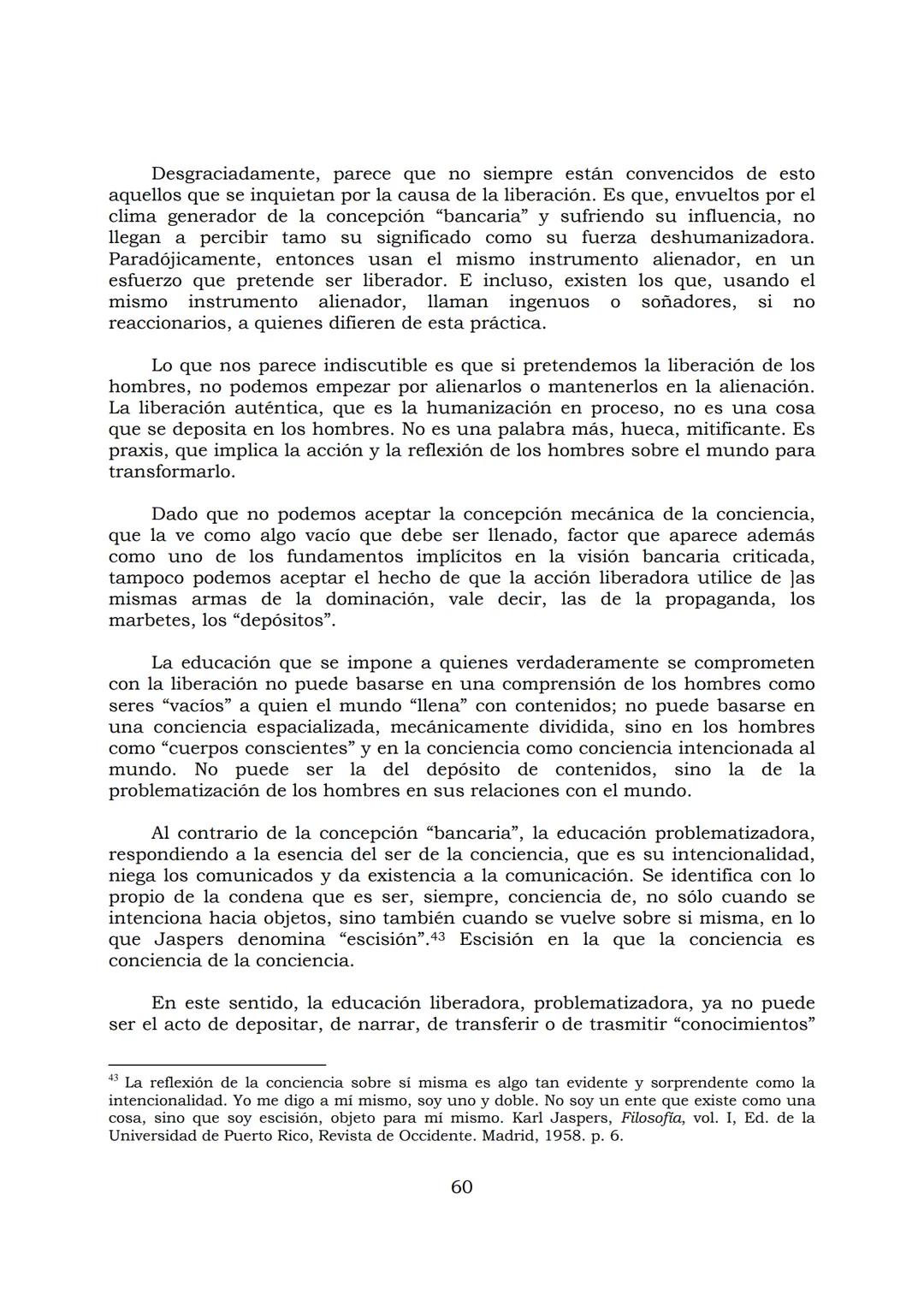 # PEDAGOGÍA DEL OPRIMIDO
Paulo Freire
1 INDICE
APRENDER A DECIR SU PALABRA. EL MÉTODO DE ALFABETIZACIÓN DEL
PROFESOR PAULO FREIRE, por ER