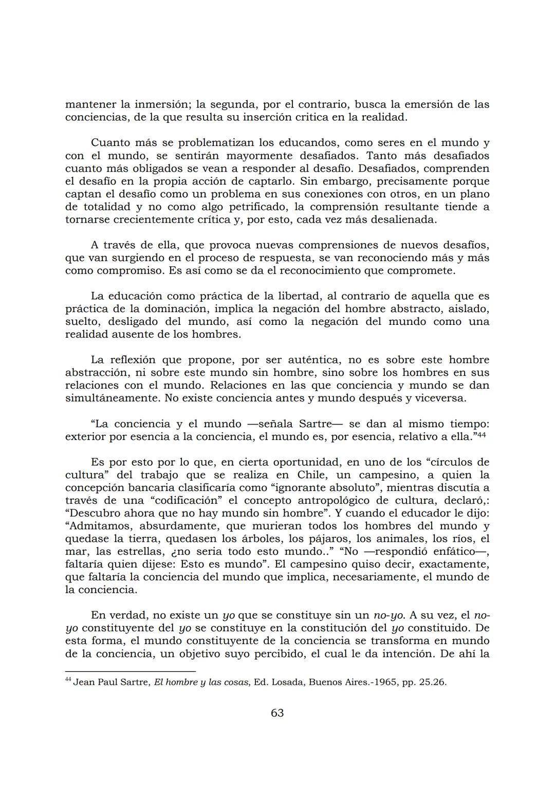 # PEDAGOGÍA DEL OPRIMIDO
Paulo Freire
1 INDICE
APRENDER A DECIR SU PALABRA. EL MÉTODO DE ALFABETIZACIÓN DEL
PROFESOR PAULO FREIRE, por ER