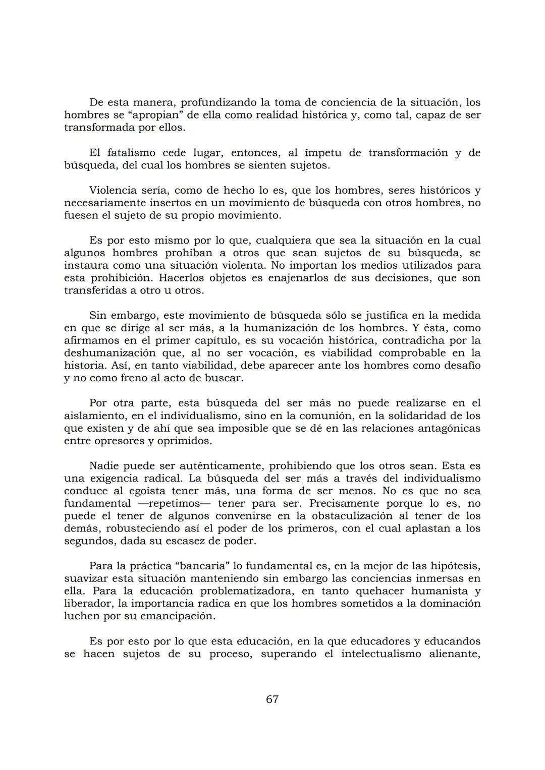 # PEDAGOGÍA DEL OPRIMIDO
Paulo Freire
1 INDICE
APRENDER A DECIR SU PALABRA. EL MÉTODO DE ALFABETIZACIÓN DEL
PROFESOR PAULO FREIRE, por ER