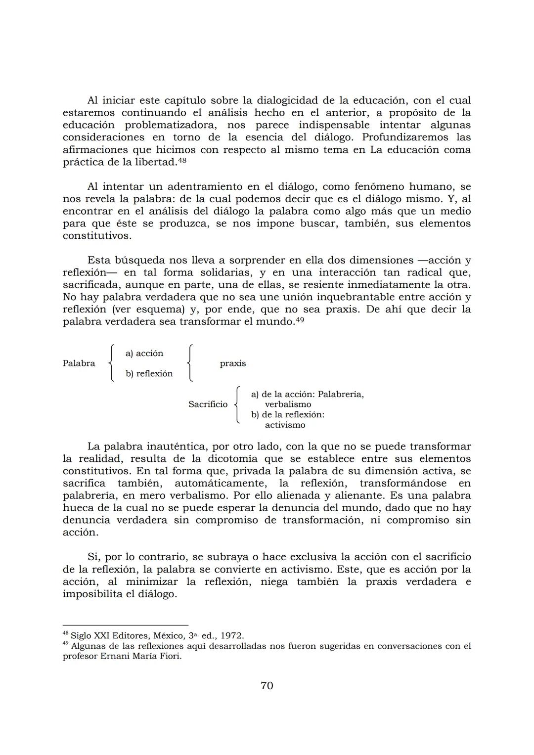 # PEDAGOGÍA DEL OPRIMIDO
Paulo Freire
1 INDICE
APRENDER A DECIR SU PALABRA. EL MÉTODO DE ALFABETIZACIÓN DEL
PROFESOR PAULO FREIRE, por ER
