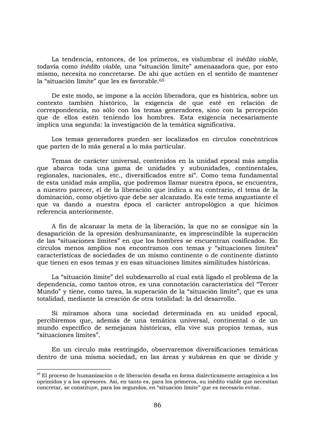 # PEDAGOGÍA DEL OPRIMIDO
Paulo Freire
1 INDICE
APRENDER A DECIR SU PALABRA. EL MÉTODO DE ALFABETIZACIÓN DEL
PROFESOR PAULO FREIRE, por ER