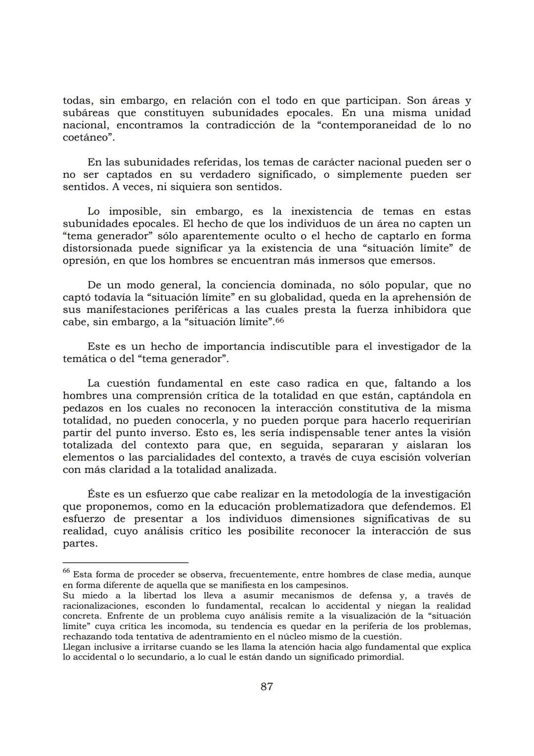 # PEDAGOGÍA DEL OPRIMIDO
Paulo Freire
1 INDICE
APRENDER A DECIR SU PALABRA. EL MÉTODO DE ALFABETIZACIÓN DEL
PROFESOR PAULO FREIRE, por ER