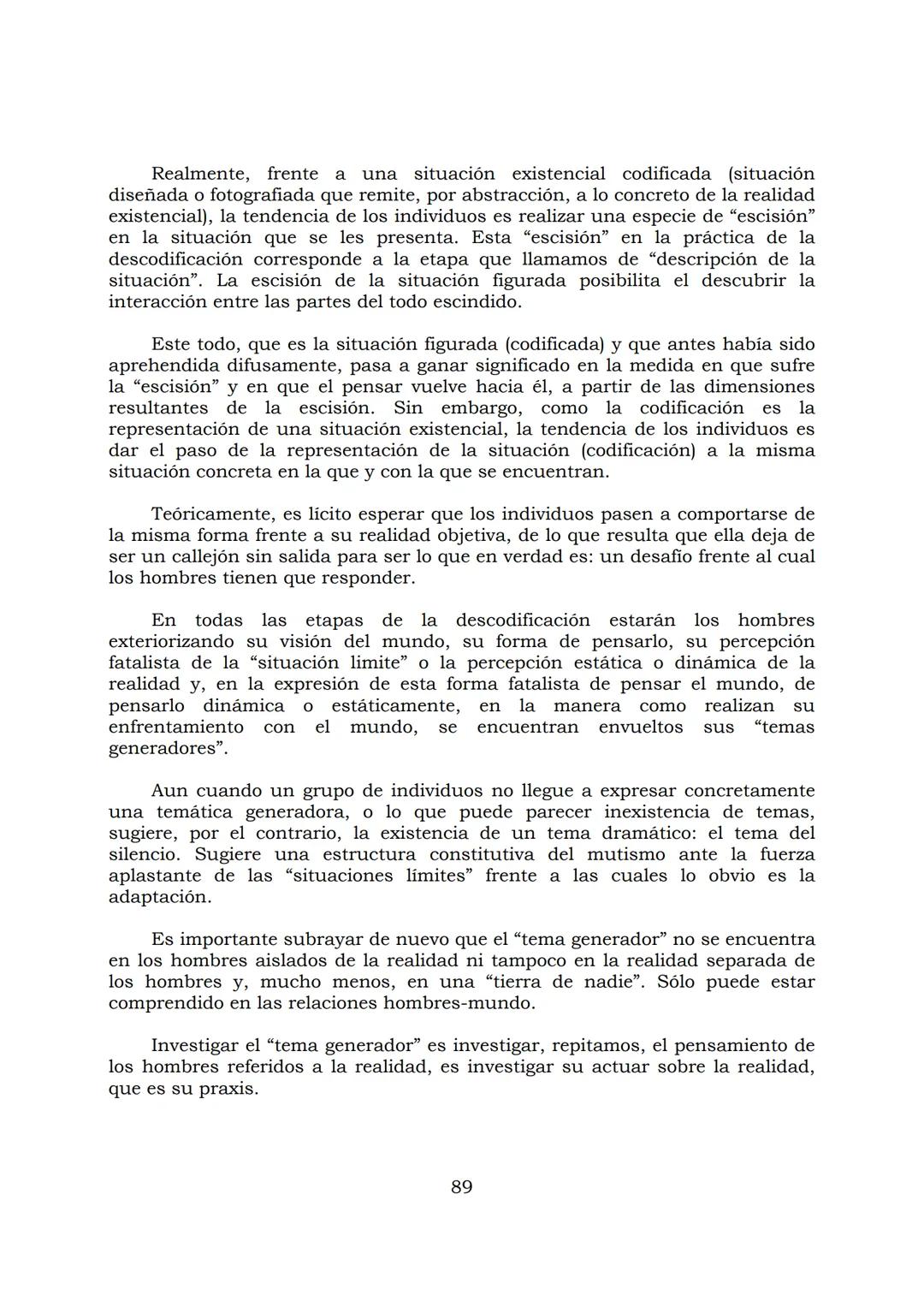 # PEDAGOGÍA DEL OPRIMIDO
Paulo Freire
1 INDICE
APRENDER A DECIR SU PALABRA. EL MÉTODO DE ALFABETIZACIÓN DEL
PROFESOR PAULO FREIRE, por ER