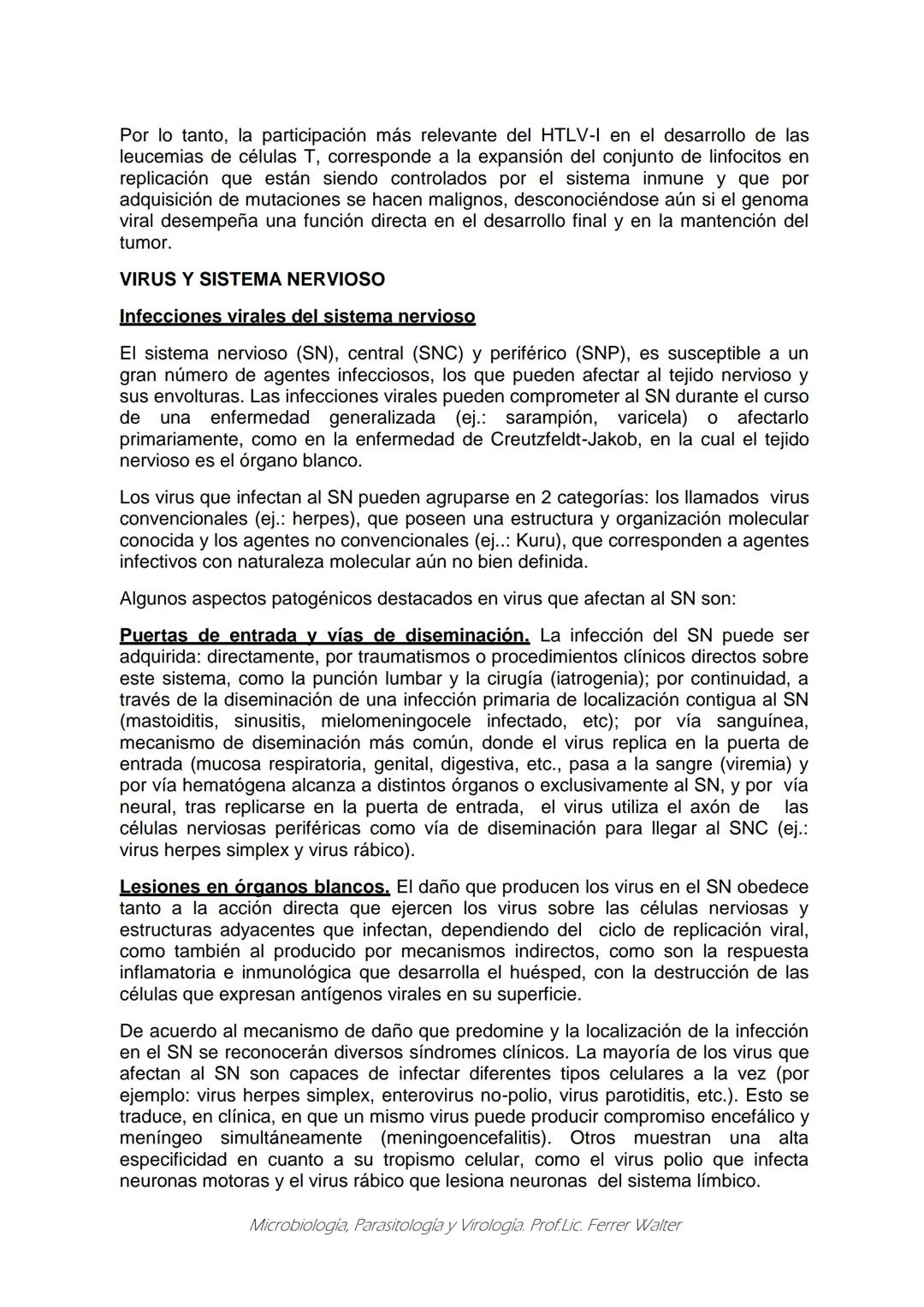MICROBIOLOGÍA Y PARASITOLOGÍA
CARRERA: Técnico superior en enfermería
UNIDAD CURRICULAR: Microbiología y Parasitología
CURSO: 1º año "B"
DOC