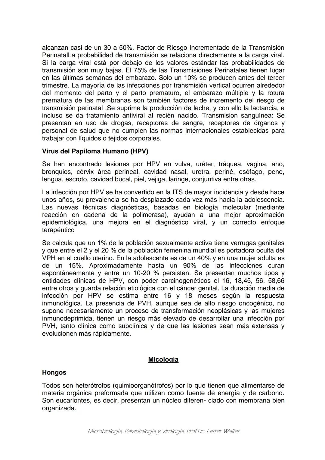 MICROBIOLOGÍA Y PARASITOLOGÍA
CARRERA: Técnico superior en enfermería
UNIDAD CURRICULAR: Microbiología y Parasitología
CURSO: 1º año "B"
DOC