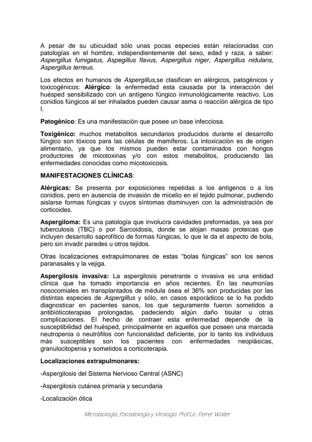 MICROBIOLOGÍA Y PARASITOLOGÍA
CARRERA: Técnico superior en enfermería
UNIDAD CURRICULAR: Microbiología y Parasitología
CURSO: 1º año "B"
DOC