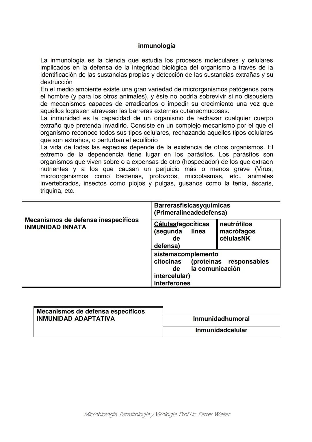 MICROBIOLOGÍA Y PARASITOLOGÍA
CARRERA: Técnico superior en enfermería
UNIDAD CURRICULAR: Microbiología y Parasitología
CURSO: 1º año "B"
DOC