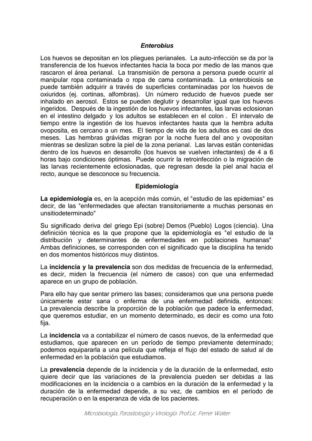 MICROBIOLOGÍA Y PARASITOLOGÍA
CARRERA: Técnico superior en enfermería
UNIDAD CURRICULAR: Microbiología y Parasitología
CURSO: 1º año "B"
DOC