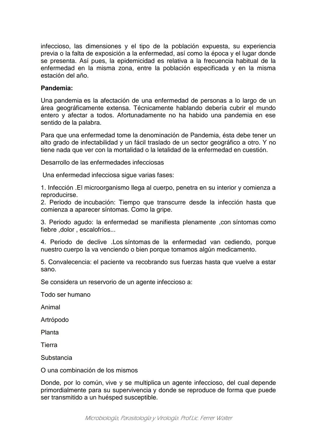 MICROBIOLOGÍA Y PARASITOLOGÍA
CARRERA: Técnico superior en enfermería
UNIDAD CURRICULAR: Microbiología y Parasitología
CURSO: 1º año "B"
DOC