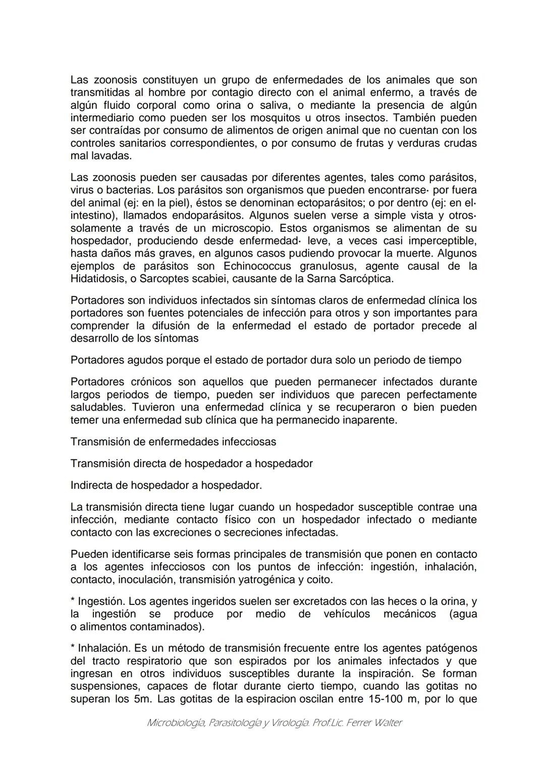 MICROBIOLOGÍA Y PARASITOLOGÍA
CARRERA: Técnico superior en enfermería
UNIDAD CURRICULAR: Microbiología y Parasitología
CURSO: 1º año "B"
DOC