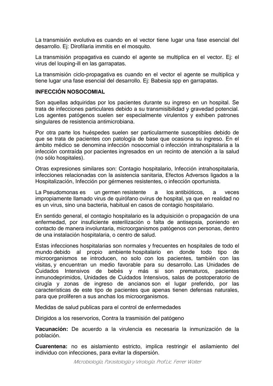 MICROBIOLOGÍA Y PARASITOLOGÍA
CARRERA: Técnico superior en enfermería
UNIDAD CURRICULAR: Microbiología y Parasitología
CURSO: 1º año "B"
DOC