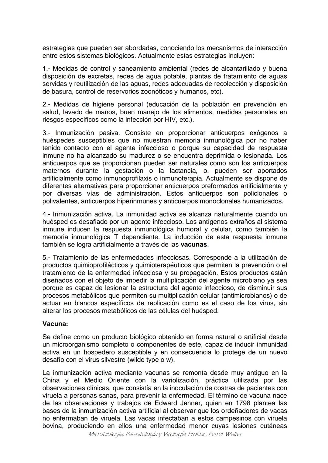 MICROBIOLOGÍA Y PARASITOLOGÍA
CARRERA: Técnico superior en enfermería
UNIDAD CURRICULAR: Microbiología y Parasitología
CURSO: 1º año "B"
DOC