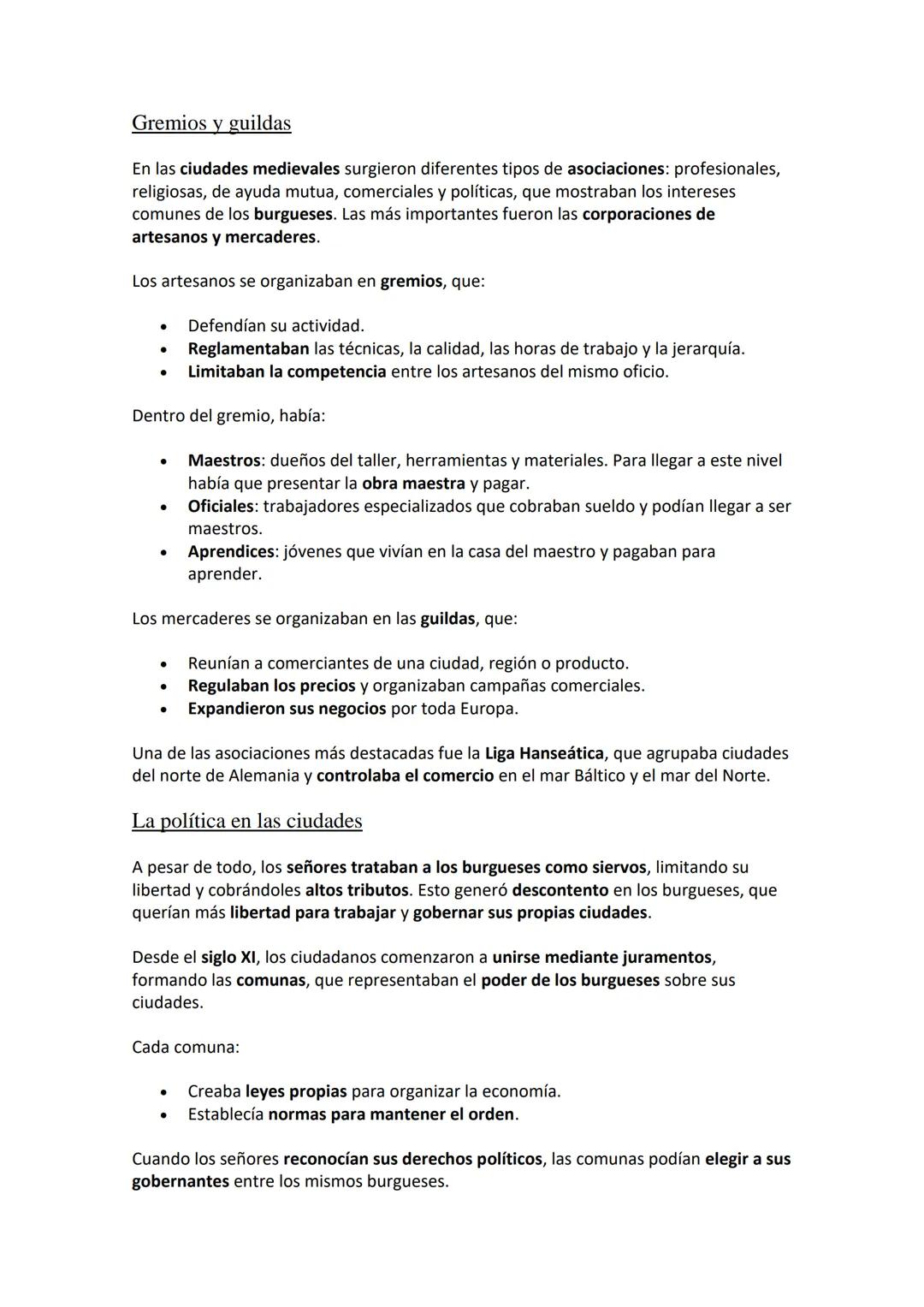 Europa en la Edad Media
Glosario
Gasto suntuario: Consumo de productos de lujo, como prendas de telas especiales o
joyas.
Corporación: Organ