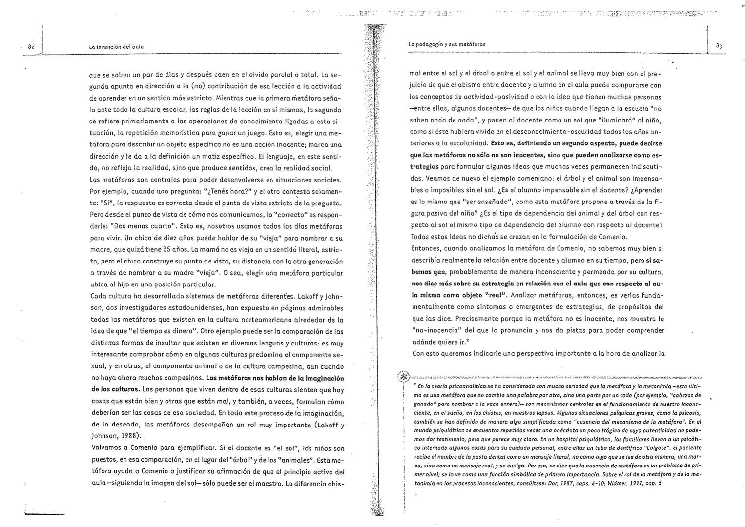LA INVENCIÓN DEL AULA
Una genealogía de las formas de enseñar
Inés Dussel / Marcelo Caruso
Santillana # Título: La invención del aula. Una g