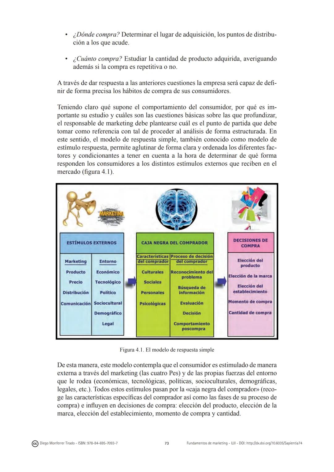 CAPÍTULO 4:
El comportamiento del
consumidor
(cc) Diego Monferrer Tirado - ISBN: 978-84-695-7093-7
69
Fundamentos de marketing-UJI-DOI: http
