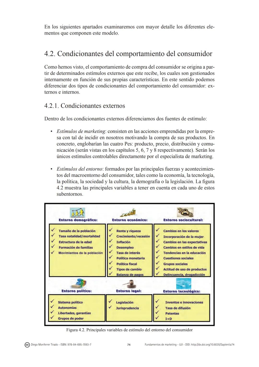 CAPÍTULO 4:
El comportamiento del
consumidor
(cc) Diego Monferrer Tirado - ISBN: 978-84-695-7093-7
69
Fundamentos de marketing-UJI-DOI: http