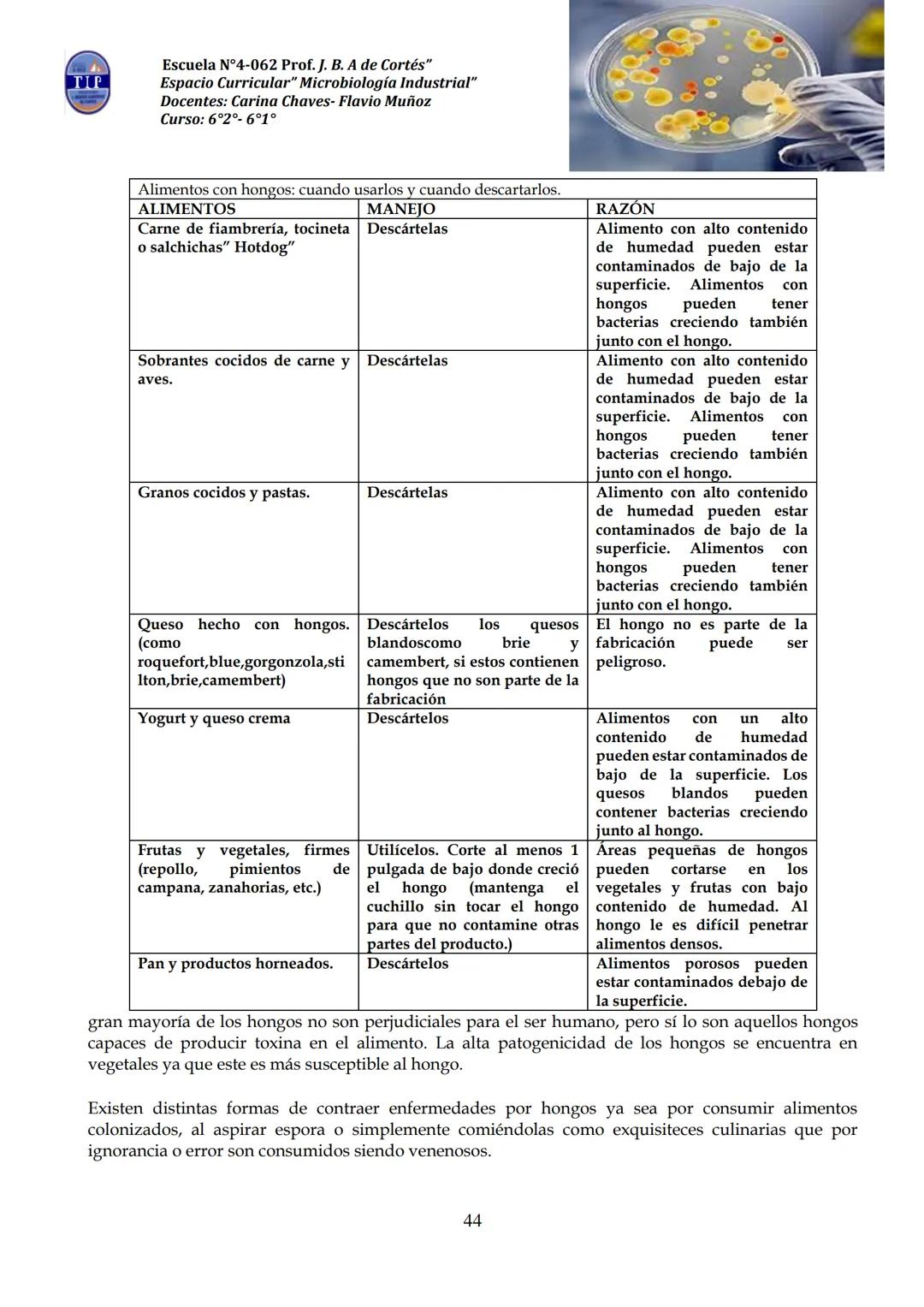 # CUADERNILLO DE
# MICROBIOLOGIA
# INDUSTRIAL
Nombre:
Curso:
Escuela: N°4062 Juana B. Albornoz de Cortes
Profesores: Carina Chaves- Flavio