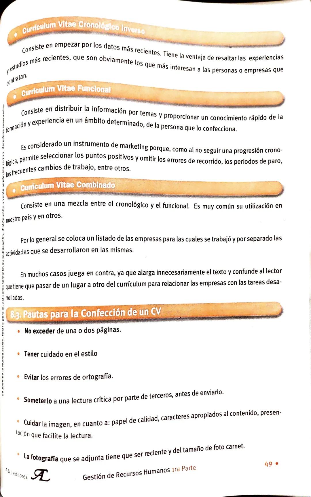 --- OCR Start ---
Se prohíbe la reproducción, total o parcial,
89
• Gestión de Recursos Humanos
Primera Parte
UNIDAD
IMPORTANCIA, ADMINISTRA