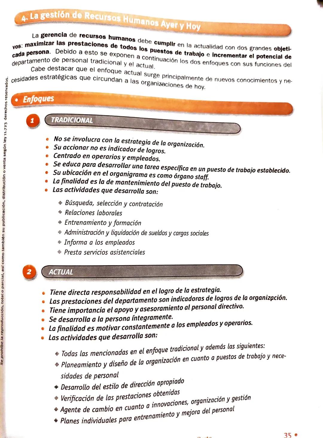--- OCR Start ---
Se prohíbe la reproducción, total o parcial,
89
• Gestión de Recursos Humanos
Primera Parte
UNIDAD
IMPORTANCIA, ADMINISTRA