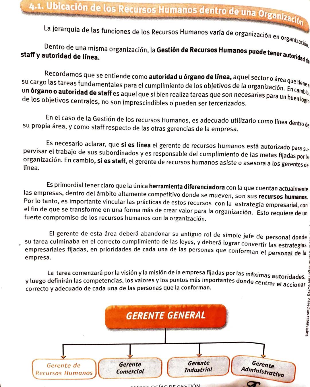 --- OCR Start ---
Se prohíbe la reproducción, total o parcial,
89
• Gestión de Recursos Humanos
Primera Parte
UNIDAD
IMPORTANCIA, ADMINISTRA