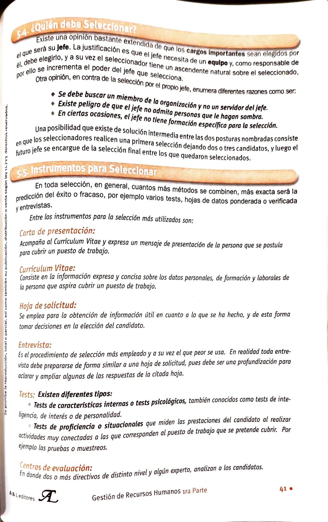 --- OCR Start ---
Se prohíbe la reproducción, total o parcial,
89
• Gestión de Recursos Humanos
Primera Parte
UNIDAD
IMPORTANCIA, ADMINISTRA