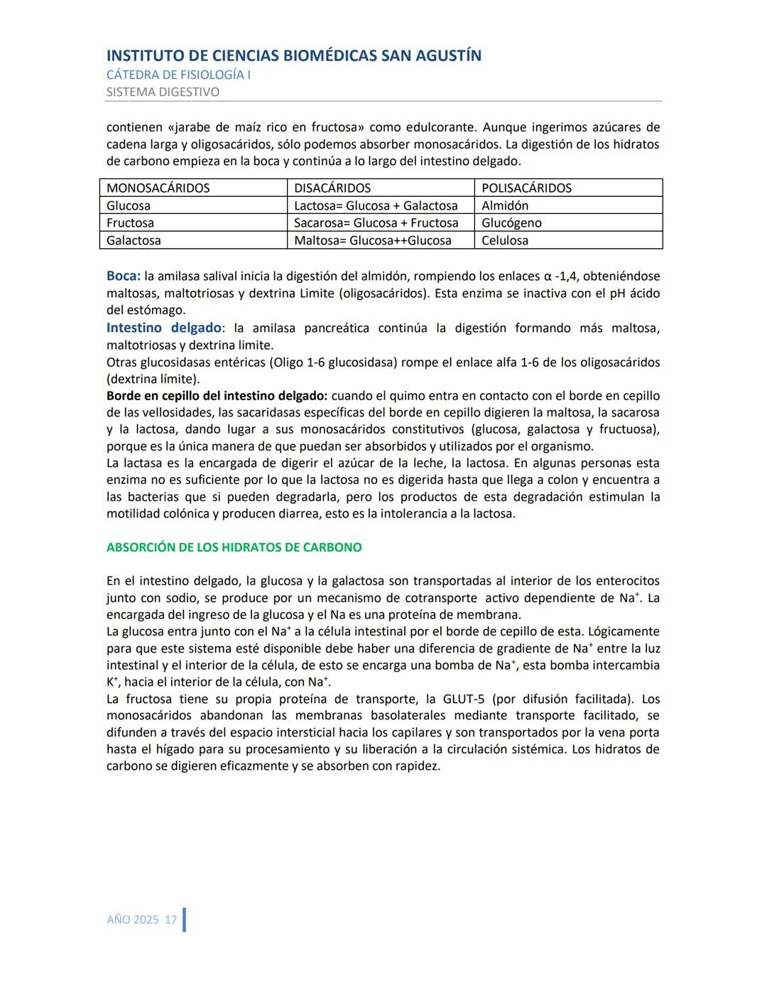 INSTITUTO DE CIENCIAS BIOMÉDICAS SAN AGUSTÍN
CÁTEDRA DE FISIOLOGÍA I
SISTEMA DIGESTIVO
SISTEMA DIGESTIVO
ESTRUCTURA Y FUNCIÓN GENERAL DEL TR