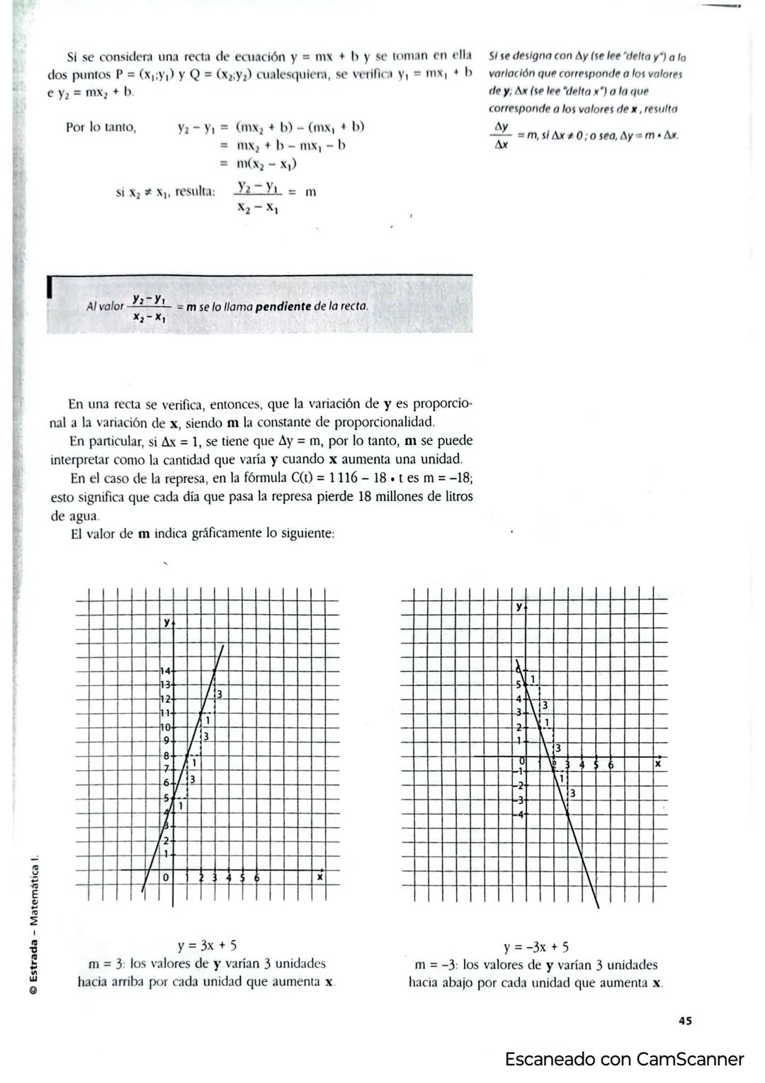 40
Funciones
y ecuaciones
Capítulo 2
Funciones lineales
Muchas situaciones de la realidad tienen un comportamiento que permite describirlas