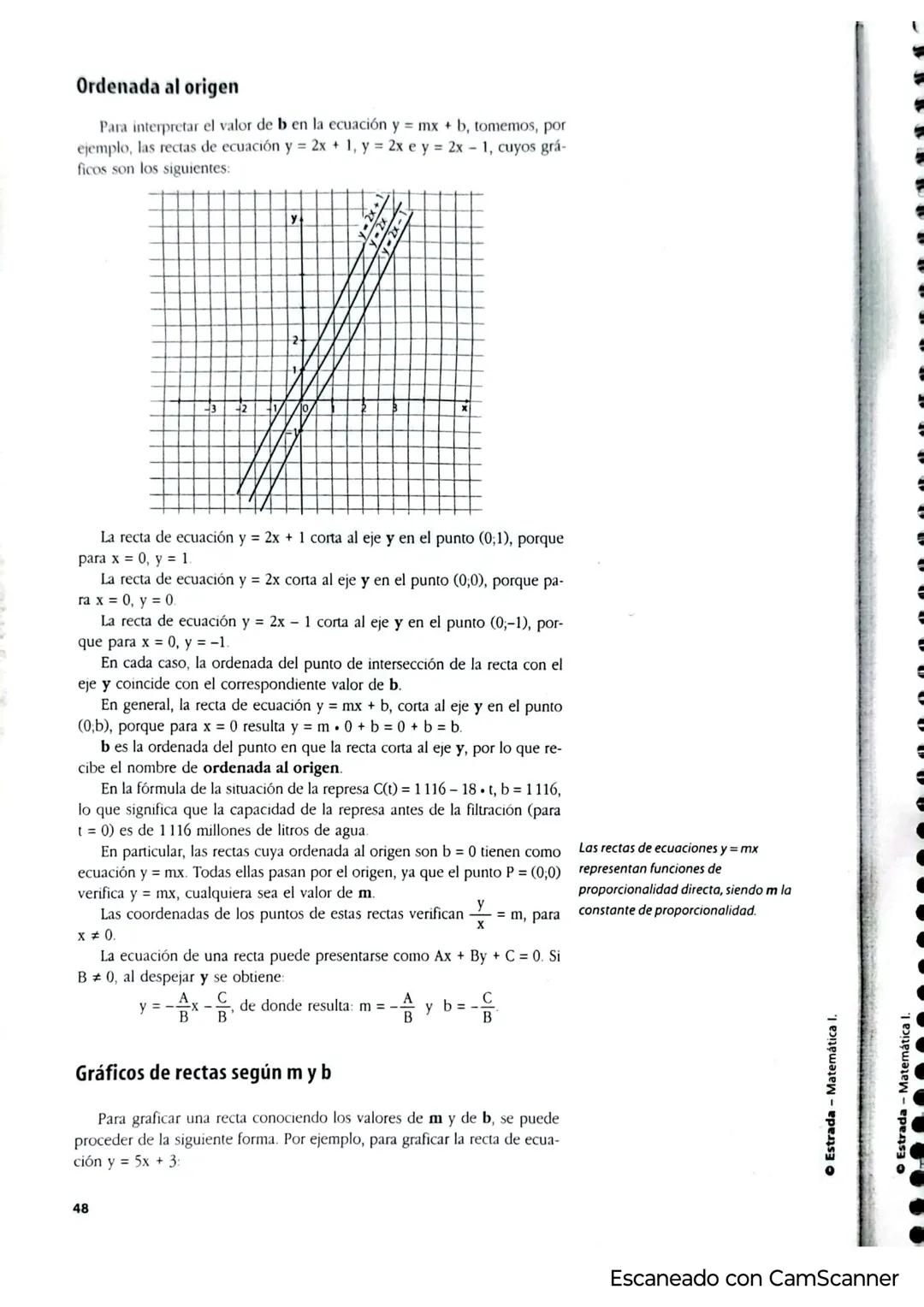 40
Funciones
y ecuaciones
Capítulo 2
Funciones lineales
Muchas situaciones de la realidad tienen un comportamiento que permite describirlas