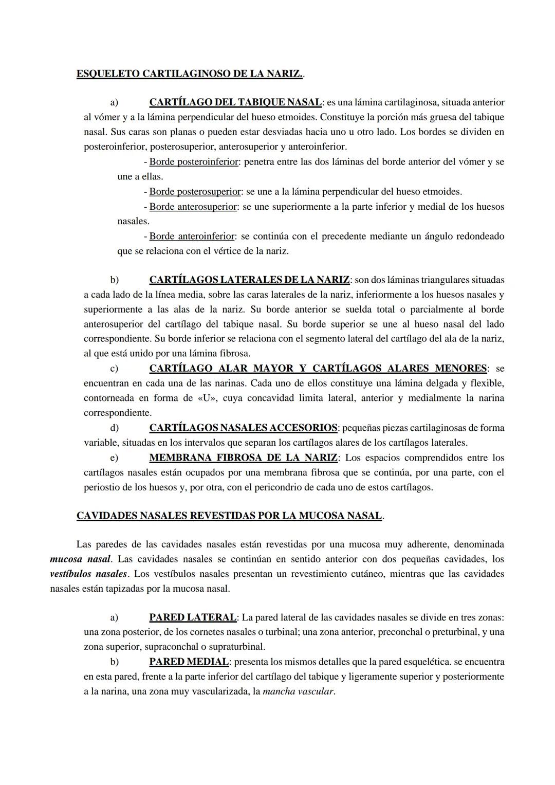 Aparato respiratorio
Está compuesto principalmente por las cavidades nasales, faringe, laringe, tráquea, bronquios y
pulmones.
Cavidades nas