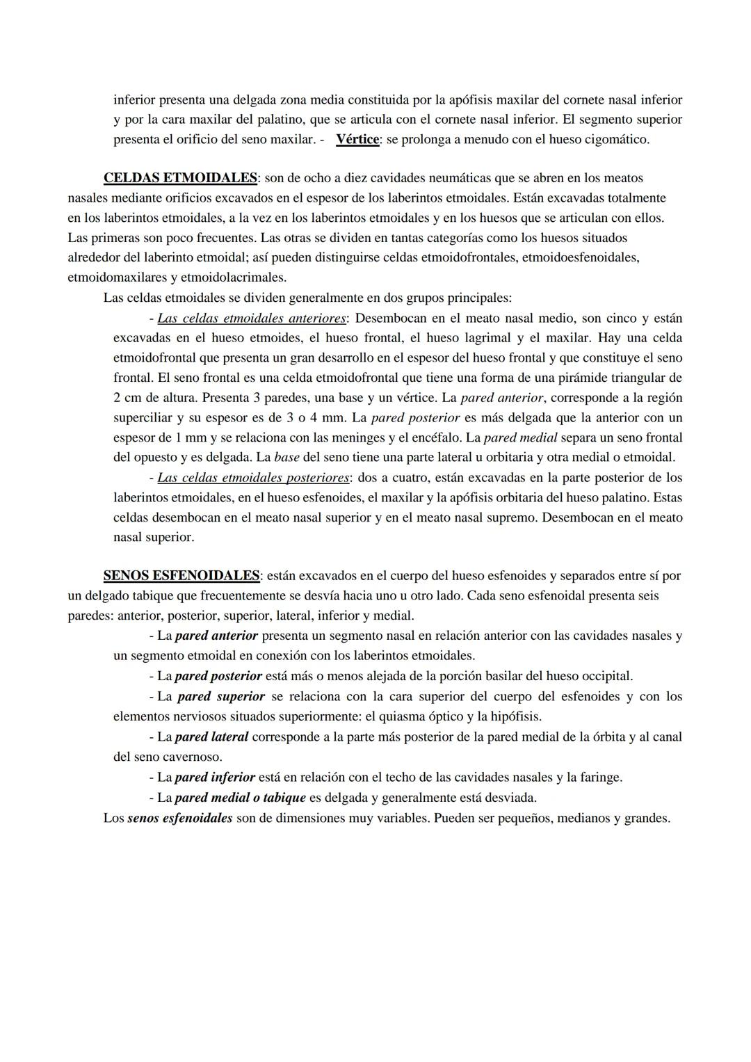 Aparato respiratorio
Está compuesto principalmente por las cavidades nasales, faringe, laringe, tráquea, bronquios y
pulmones.
Cavidades nas
