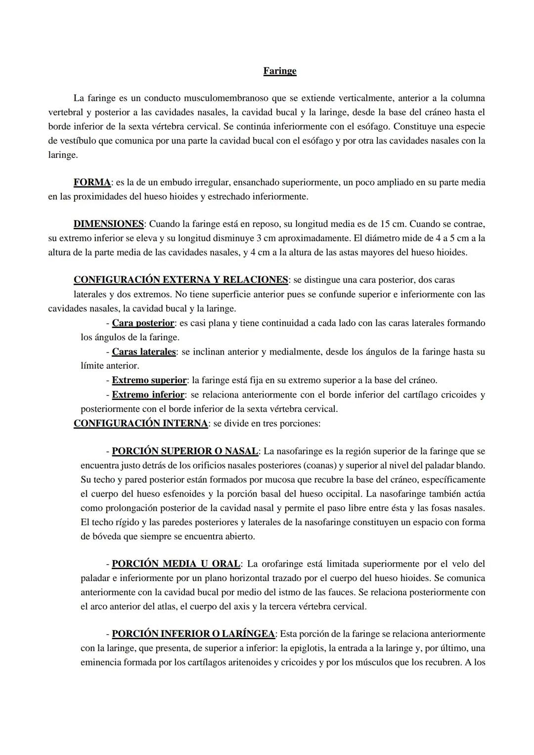 Aparato respiratorio
Está compuesto principalmente por las cavidades nasales, faringe, laringe, tráquea, bronquios y
pulmones.
Cavidades nas