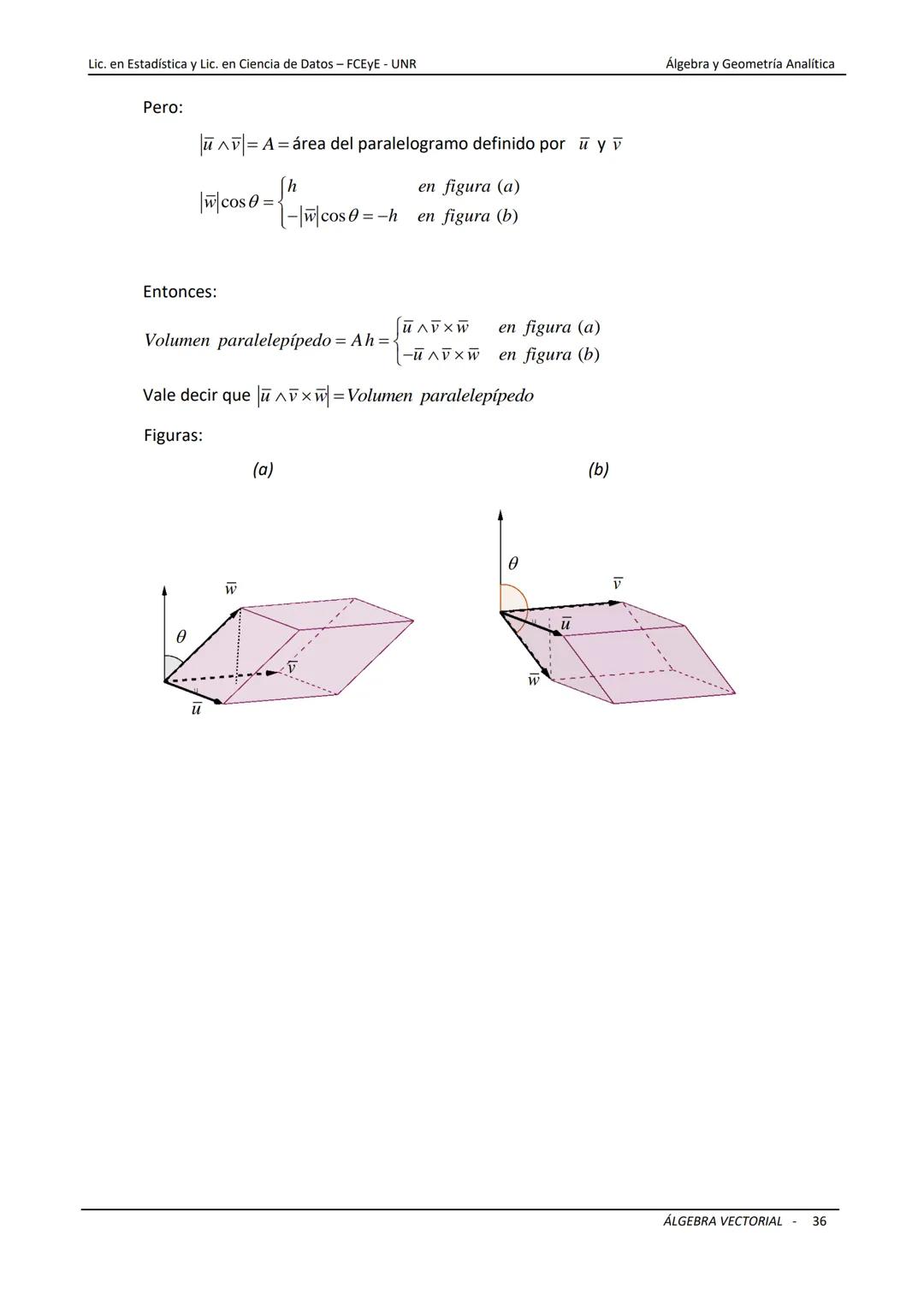 # ÁLGEBRA VECTORIAL
Universidad Nacional de Rosario
Facultad de Ciencias Económicas y Estadística
Carreras: Licenciatura en Estadística -