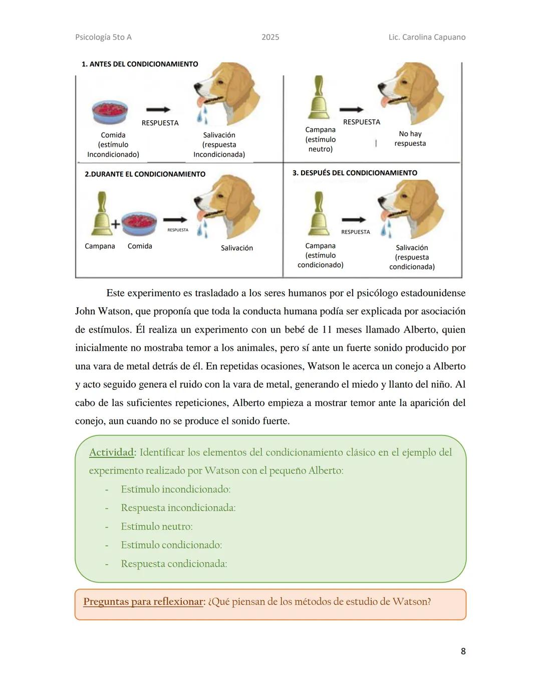 Psicología 5to A
2025
Lic. Carolina Capuano
Unidad 2: Teorías sobre la mente
En esta unidad, recorreremos 4 teorías que desde su perspectiva