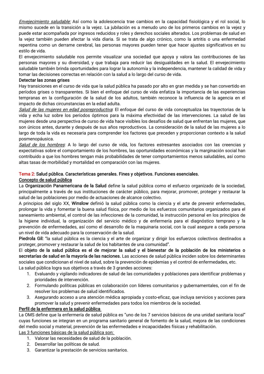 EJE 1: FUNDAMENTO DEL CUIDADO DE ENFERMERÍA
Tema 1: Enfermería en Salud y Enfermedad
El profesional de enfermería debe considerar al individ