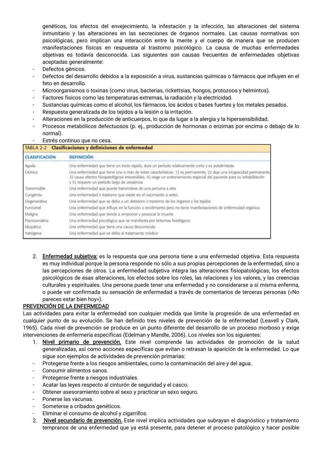 EJE 1: FUNDAMENTO DEL CUIDADO DE ENFERMERÍA
Tema 1: Enfermería en Salud y Enfermedad
El profesional de enfermería debe considerar al individ