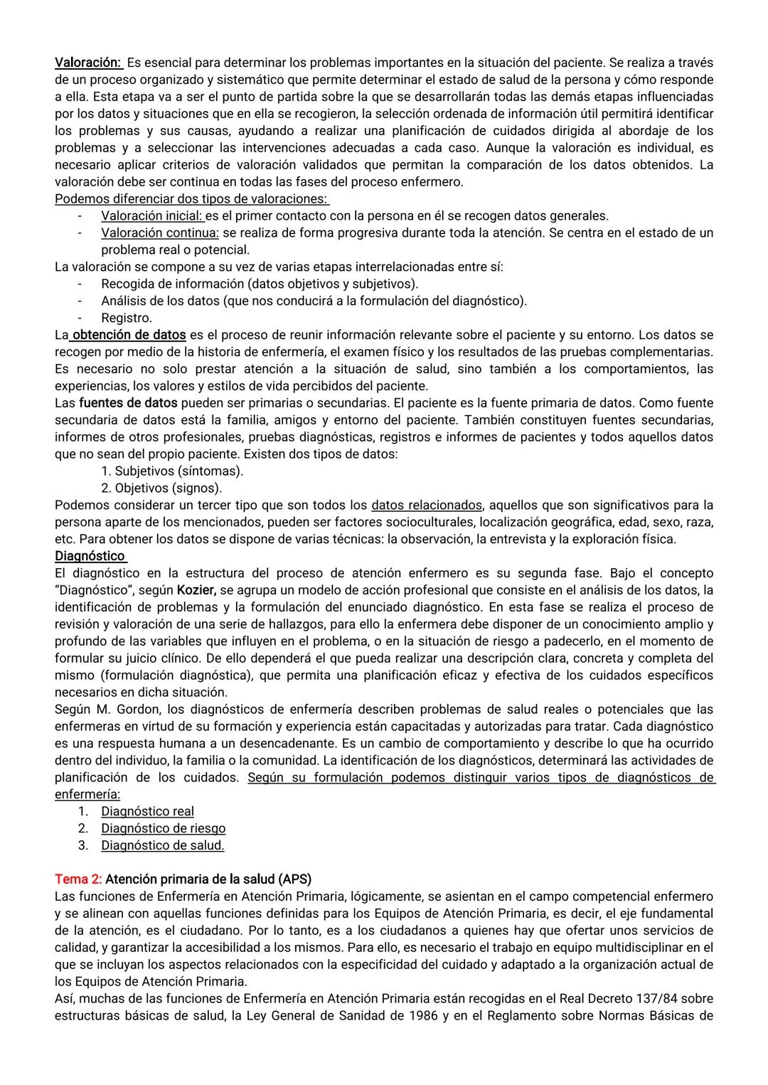 EJE 1: FUNDAMENTO DEL CUIDADO DE ENFERMERÍA
Tema 1: Enfermería en Salud y Enfermedad
El profesional de enfermería debe considerar al individ